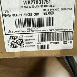 WB27X31751 Glass & touch board BRAND NEW with receipt